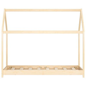 Montessori kajuitbed 80x160cm - Natuurlijk hout