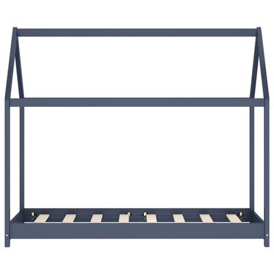 Montessori kajuitbed 70x140cm - Grijs/Blauw