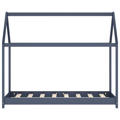 Montessori kajuitbed 90x200cm - Grijs/blauw