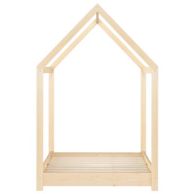 Lit cabane Montessori 80x160cm - Bois naturel