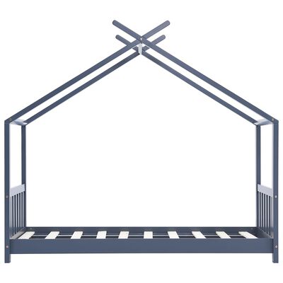 Hutbed 70x140cm - Grijs/Blauw
