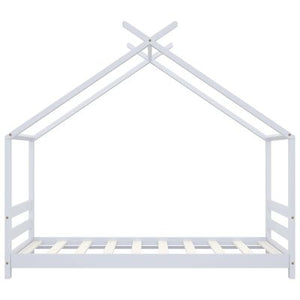 Lit cabane 90x200cm - Blanc