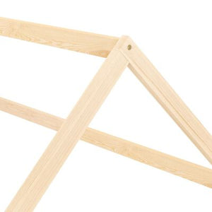 Lit cabane Montessori 80x160cm - Bois naturel