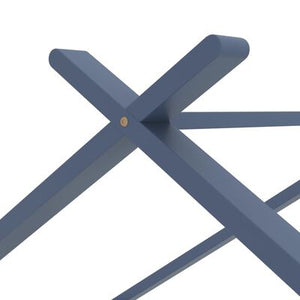 Lit cabane 70x140cm - Gris/Bleu