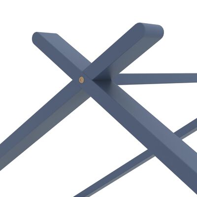 Lit cabane 90x200cm - Gris/Bleu