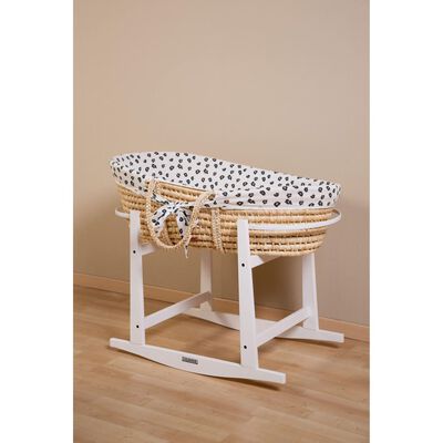 Couffin avec matelas &amp; housse motif léopard