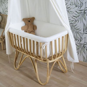 Berceau en rotin avec matelas