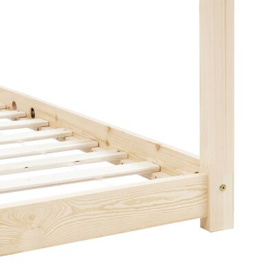 Lit cabane Montessori 80x160cm - Bois naturel