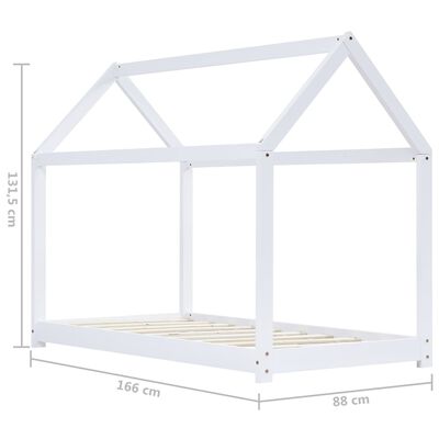 Montessori kajuitbed 90x200cm - Wit