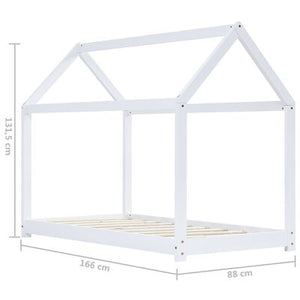 Lit cabane Montessori 90x200cm - Blanc