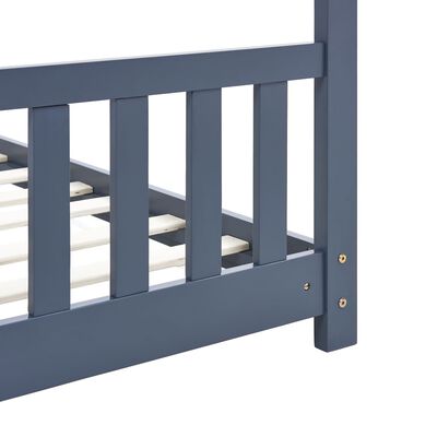 Hutbed 70x140cm - Grijs/Blauw