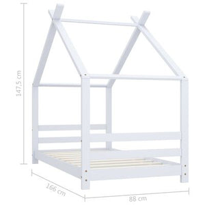 Lit cabane 80x160cm - Blanc