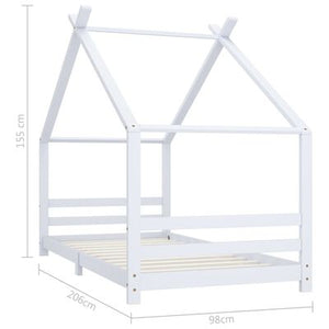 Lit cabane 90x200cm - Blanc