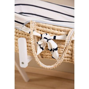 Couffin avec matelas & housse bleu marine