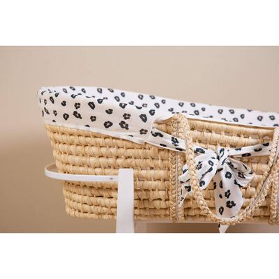 Couffin avec matelas &amp; housse motif léopard