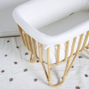 Berceau en rotin avec matelas