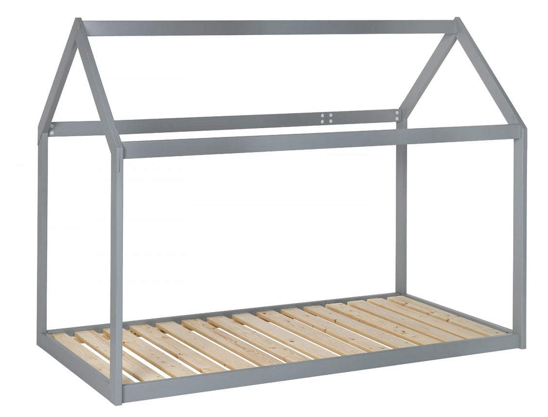 Lit cabane Montessori évolutif avec matelas
