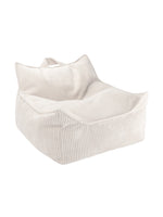 Fauteuil velours Blanc