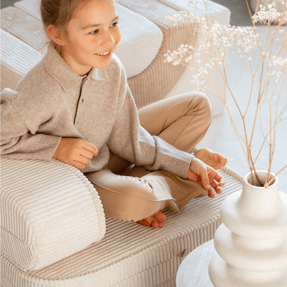 Fauteuil chauffeuse - Blanc Guimauve