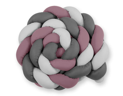 Grote XXL Bed Braid Pastel Paars &amp;amp; Grijs &amp;amp; Antraciet