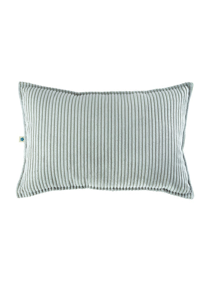 Coussin rectangulaire velours côtelé Vert menthe