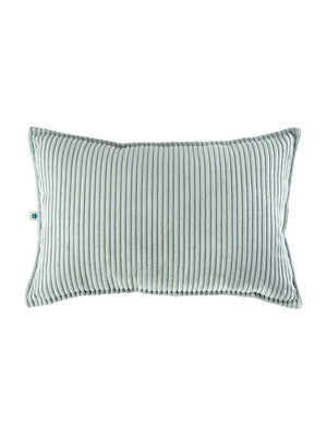 Coussin rectangulaire velours côtelé Vert menthe