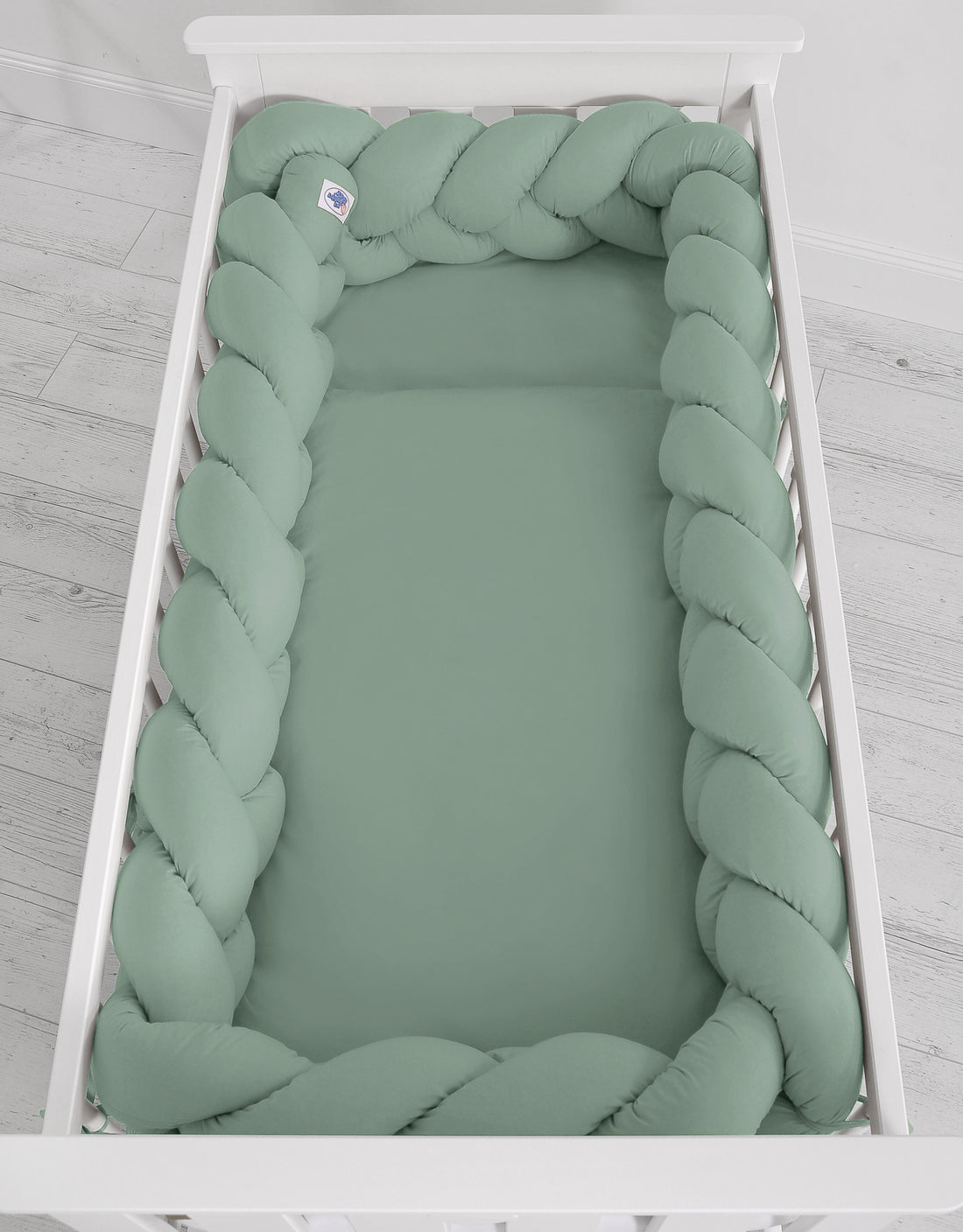 Grote XXL bedvlecht Pastelgroen