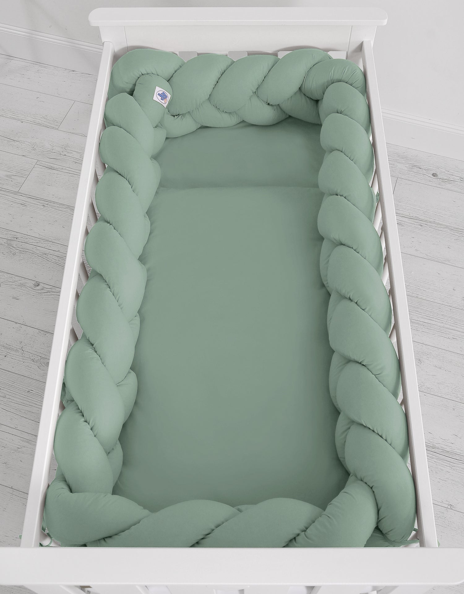 Grote XXL bedvlecht Pastelgroen