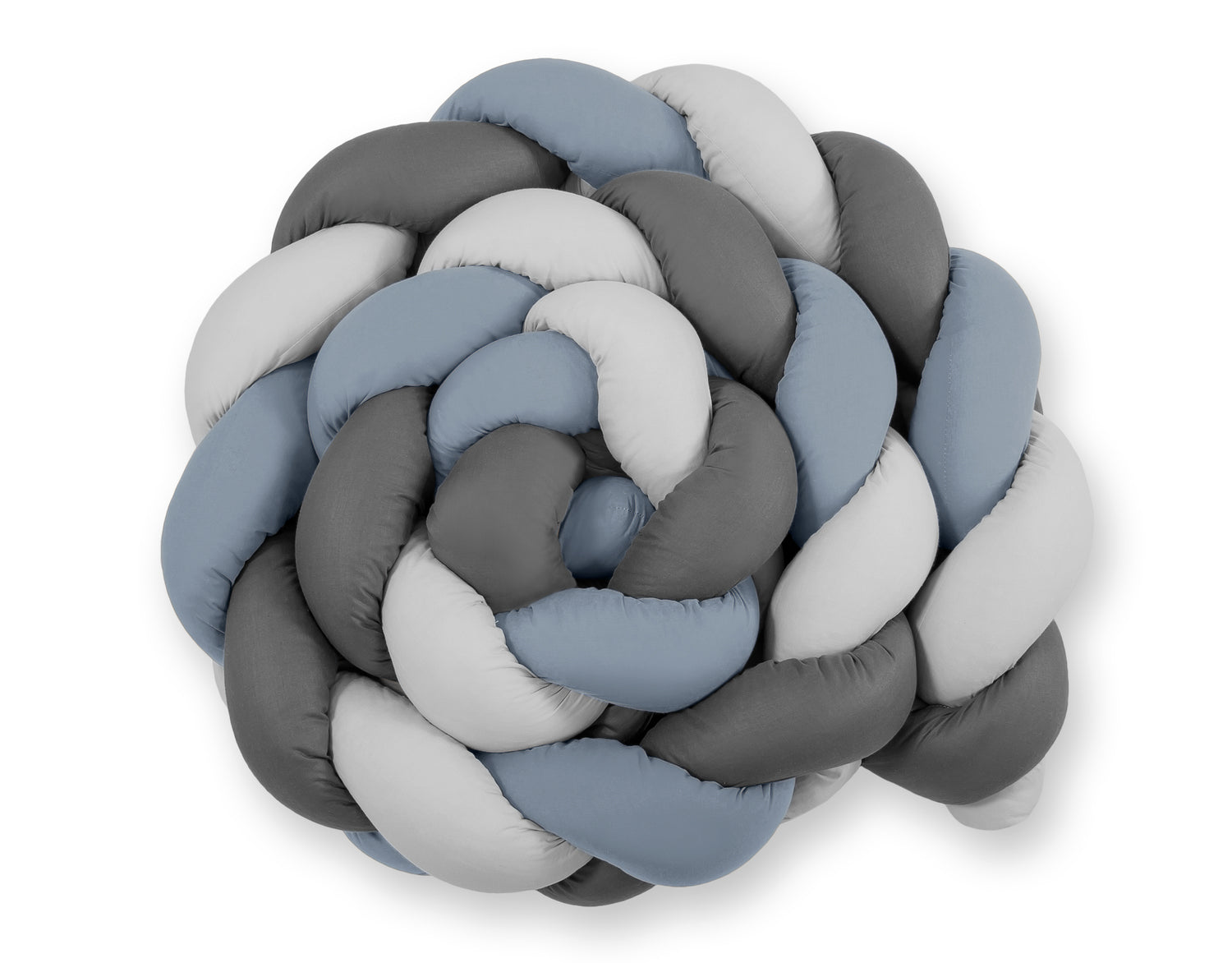 Grote XXL Bed Braid Pastel Blauw &amp;amp; Grijs &amp;amp; Antraciet