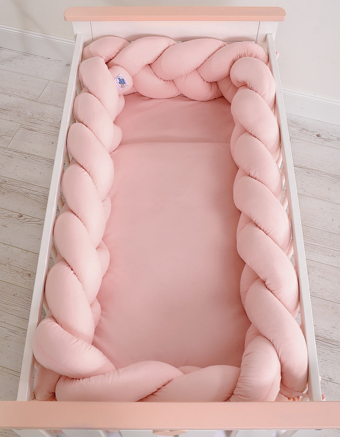 Grande Tresse de lit XXL Rose pastel