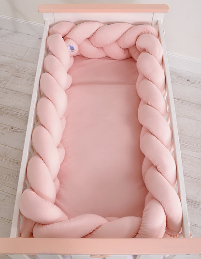 Grande Tresse de lit XXL Rose pastel