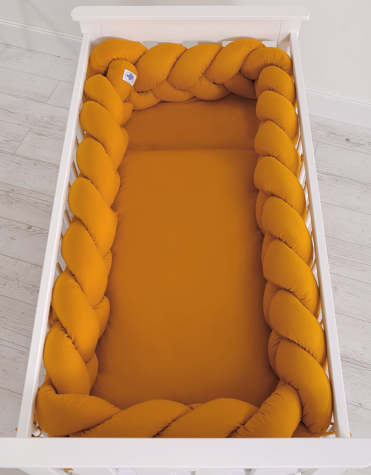 Groot Bed Vlecht XXL Honing Geel