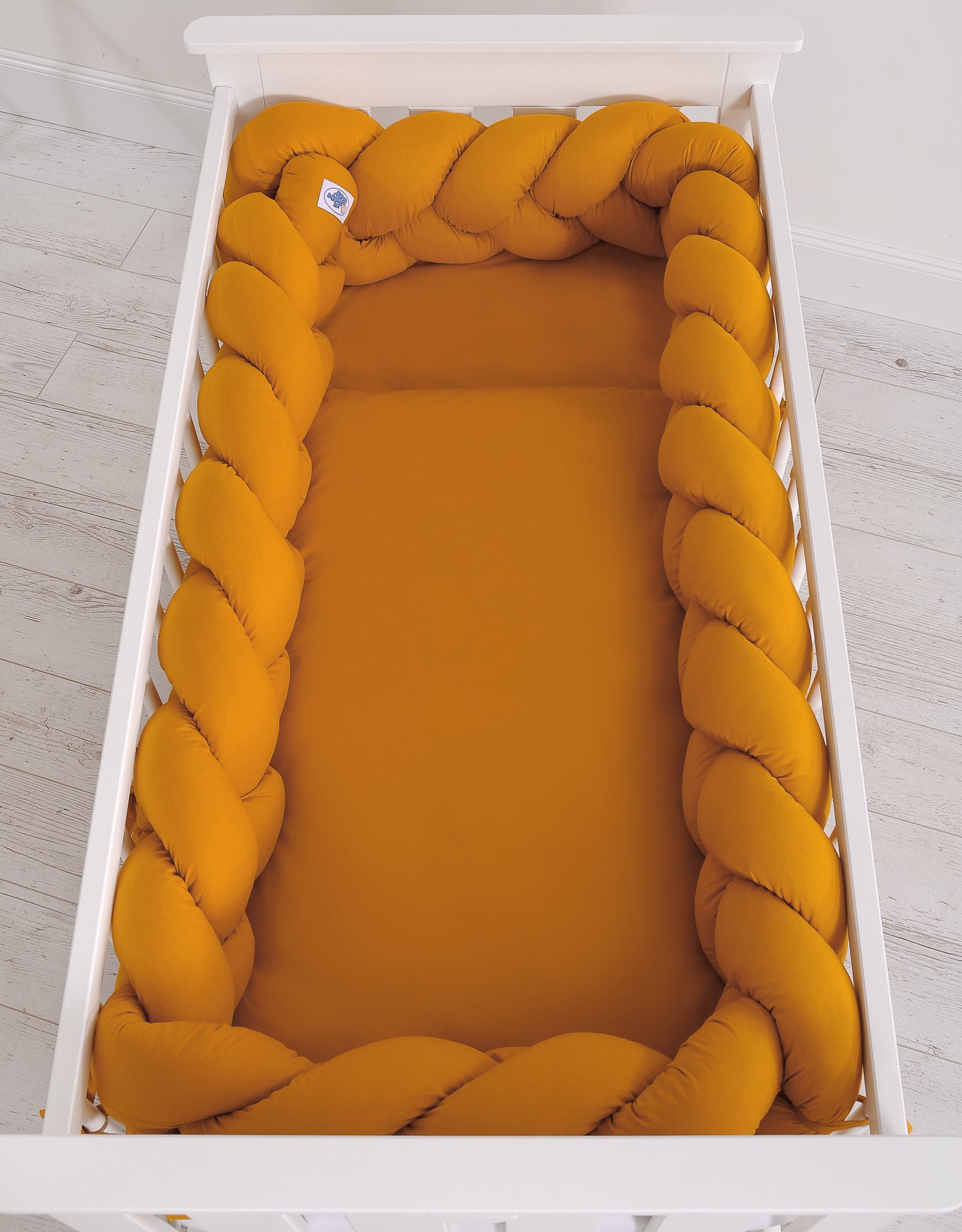Groot Bed Vlecht XXL Honing Geel