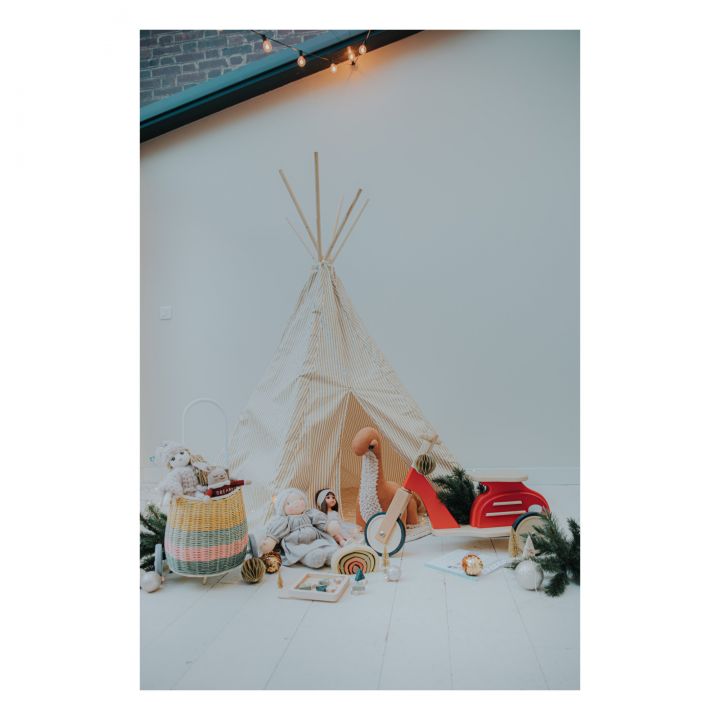 Tipi doré à rayures Nobodinoz Arizona