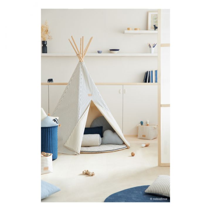 Tipi bleu Nobodinoz Arizona à rayures