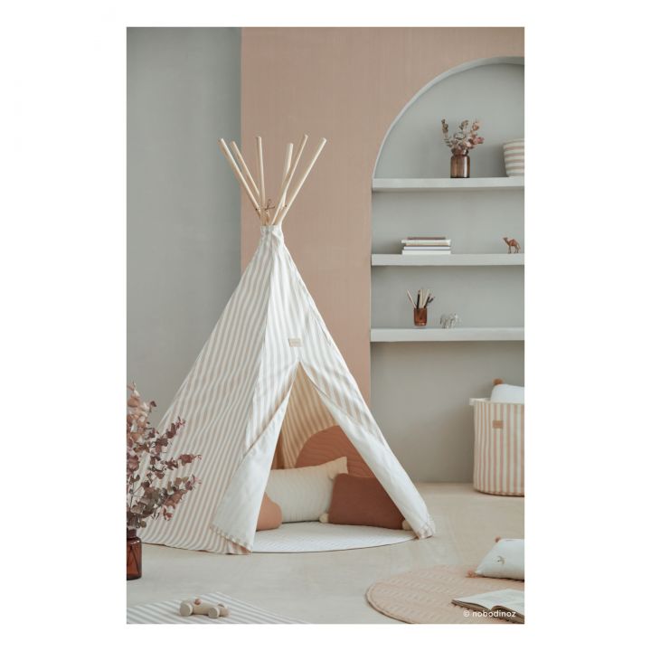 Nobodinoz Arizona nude gestreepte tipi