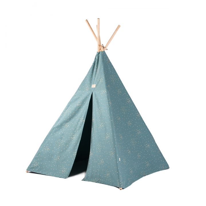 Blauwgroene tipi Nobodinoz confetti Phoenix