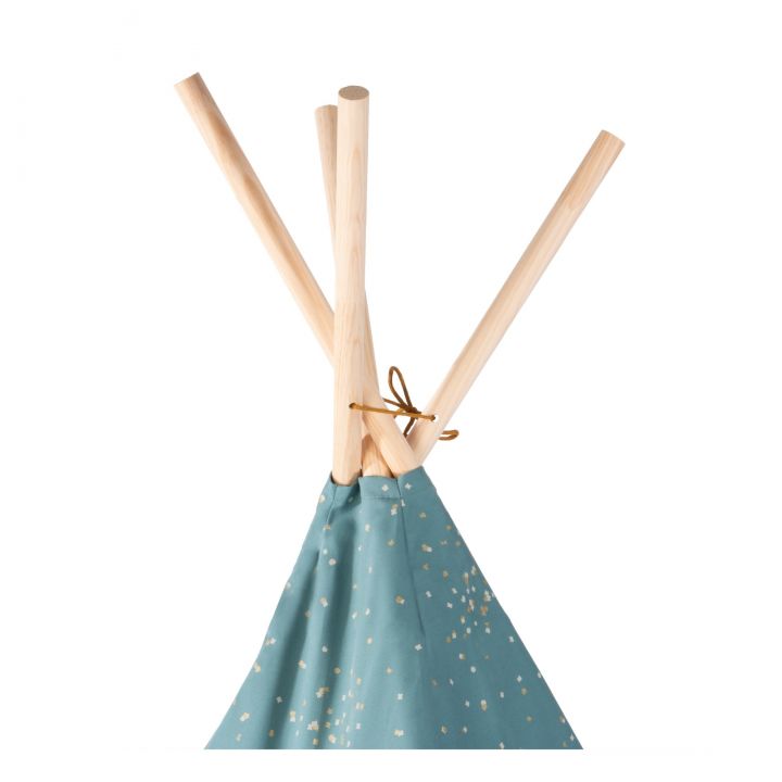 Blauwgroene tipi Nobodinoz confetti Phoenix